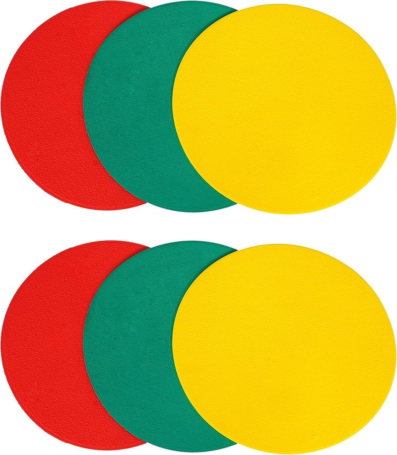 GSi 8" Round TPR Anti-Skid Spot Markers - Non-Toxic, Durable | Variety Pack with 4 Color Options and Alphabet, Number, Combo Variants - Image 3